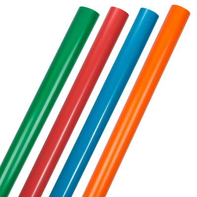 Wrapping Paper Set (100 Sq Ft Total) - 4 Rolls - Assorted Bright Primary