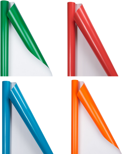 Wrapping Paper Set (100 Sq Ft Total) - 4 Rolls - Assorted Bright Primary