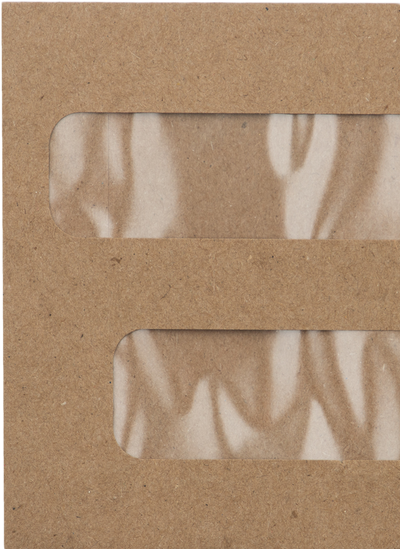 Grocery Bag 28lb #10 Invoice Double Window (4 1/8 x 9 1/8) Envelopes with Peel & Seal