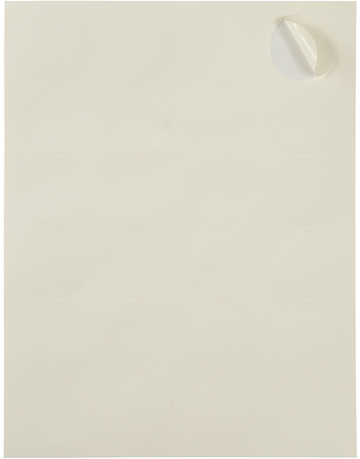 Ivory Medium 1 2/3 Inch Round Labels