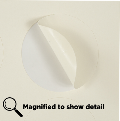 Ivory Medium 1 2/3 Inch Round Labels
