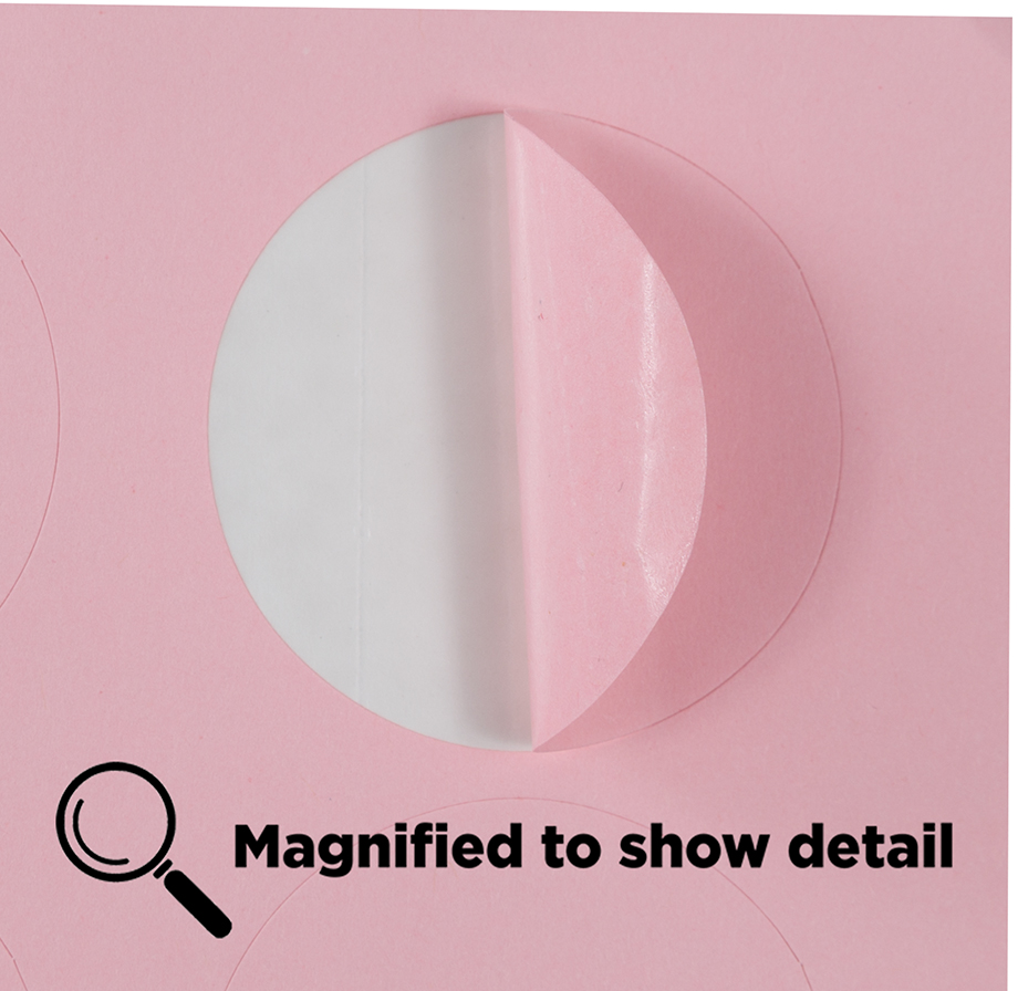 Baby Pink Medium 1 2/3 Inch Round Labels