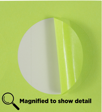 Ultra Lime Green Large 2 1/2 Inch Round Labels
