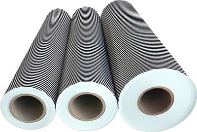 Black White Stripe Bulk Wrapping Paper (1666 Sq Ft)