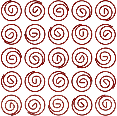 Red Circular "Cloops" Paper Clips - 50 Pack