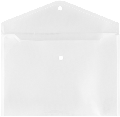 Clear Letter Booklet Plastic Envelopes (9 3/4 x 13) with Snap Closure