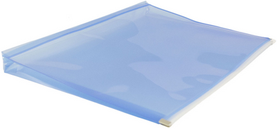 Blue Letter Booklet Plastic Envelopes (9 3/4 x 13) with Zip Closure