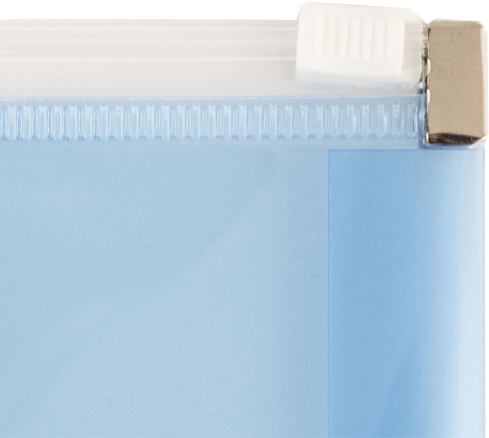 Blue Letter Booklet Plastic Envelopes (9 3/4 x 13) with Zip Closure
