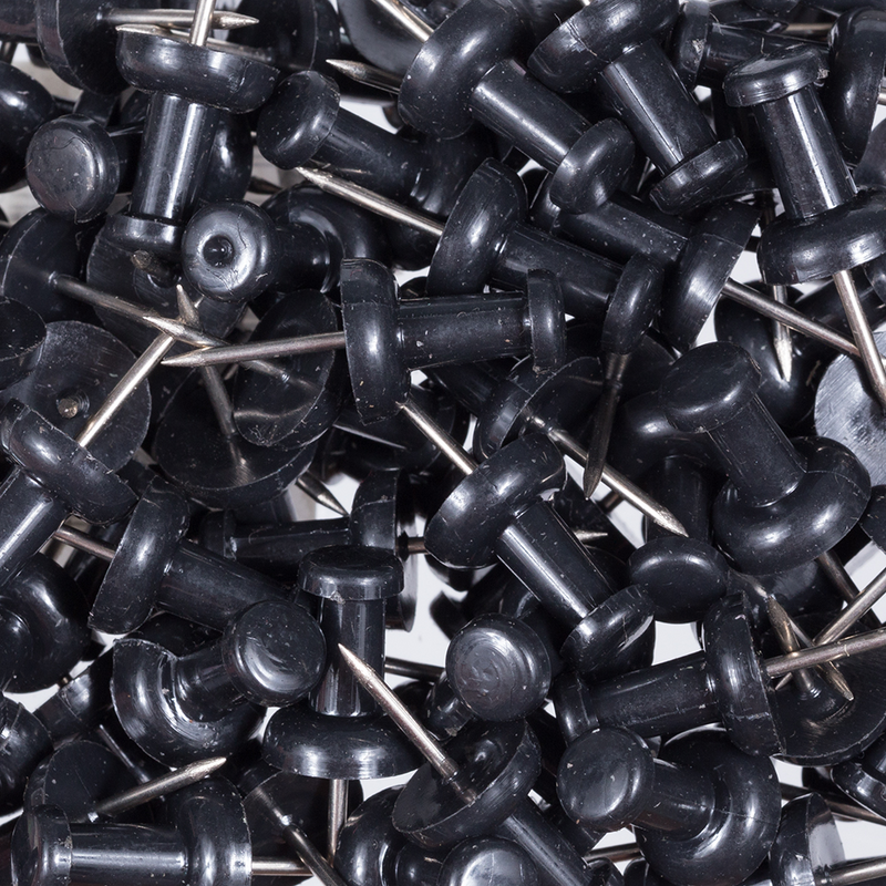 Buy 100 Black Push Pins - Envelopes.com Item Shop 222419046