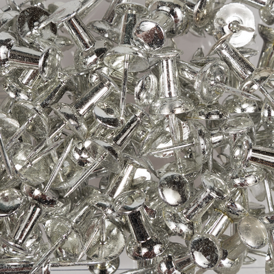 Silver Pushpins - 100 Pack