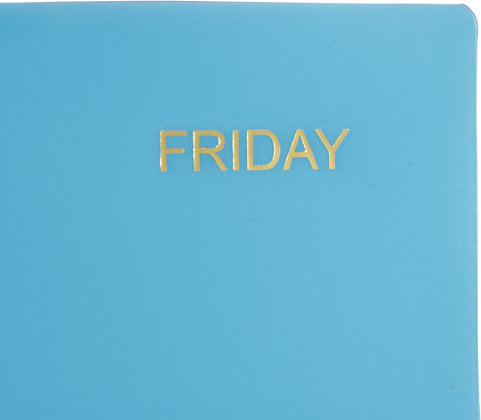 Plastic Sleeves - 5 Pack - Assorted Days of the Week
