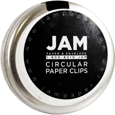 Silver Circular "Cloops" Paper Clips - 50 Pack