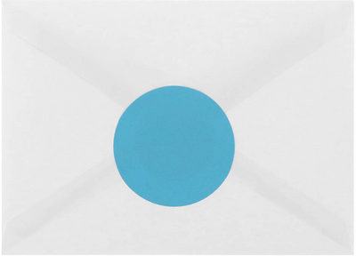 Blue Large 2 1/2 Inch Round Labels