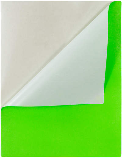 Neon Green 8 1/2 x 11 Full Sheet Shipping Labels