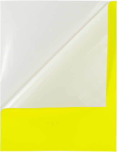 Neon Yellow 8 1/2 x 11 Full Sheet Shipping Labels