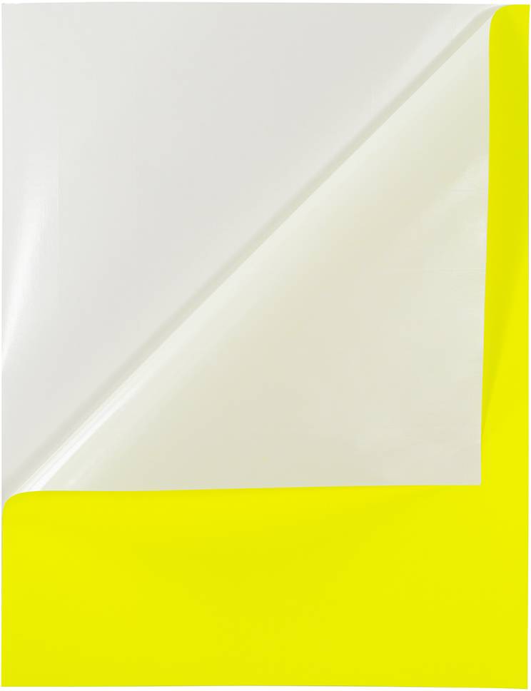 Neon Yellow 8 1/2 x 11 Full Sheet Shipping Labels