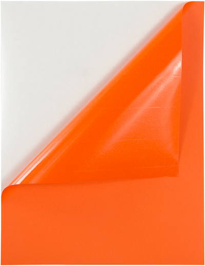 Orange 8 1/2 x 11 Full Sheet Shipping Labels