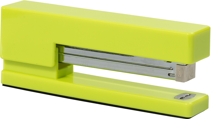 Stapler and Tape Dispenser Desk Set - Lime Green