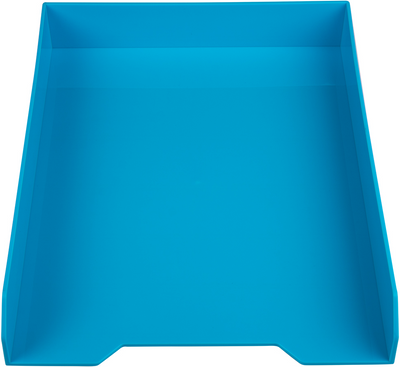 Blue Letter Paper Tray Desk Organizer