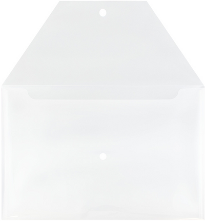 Clear Legal Booklet Plastic Envelopes (9 3/4 x 14 1/2) with Snap Closure