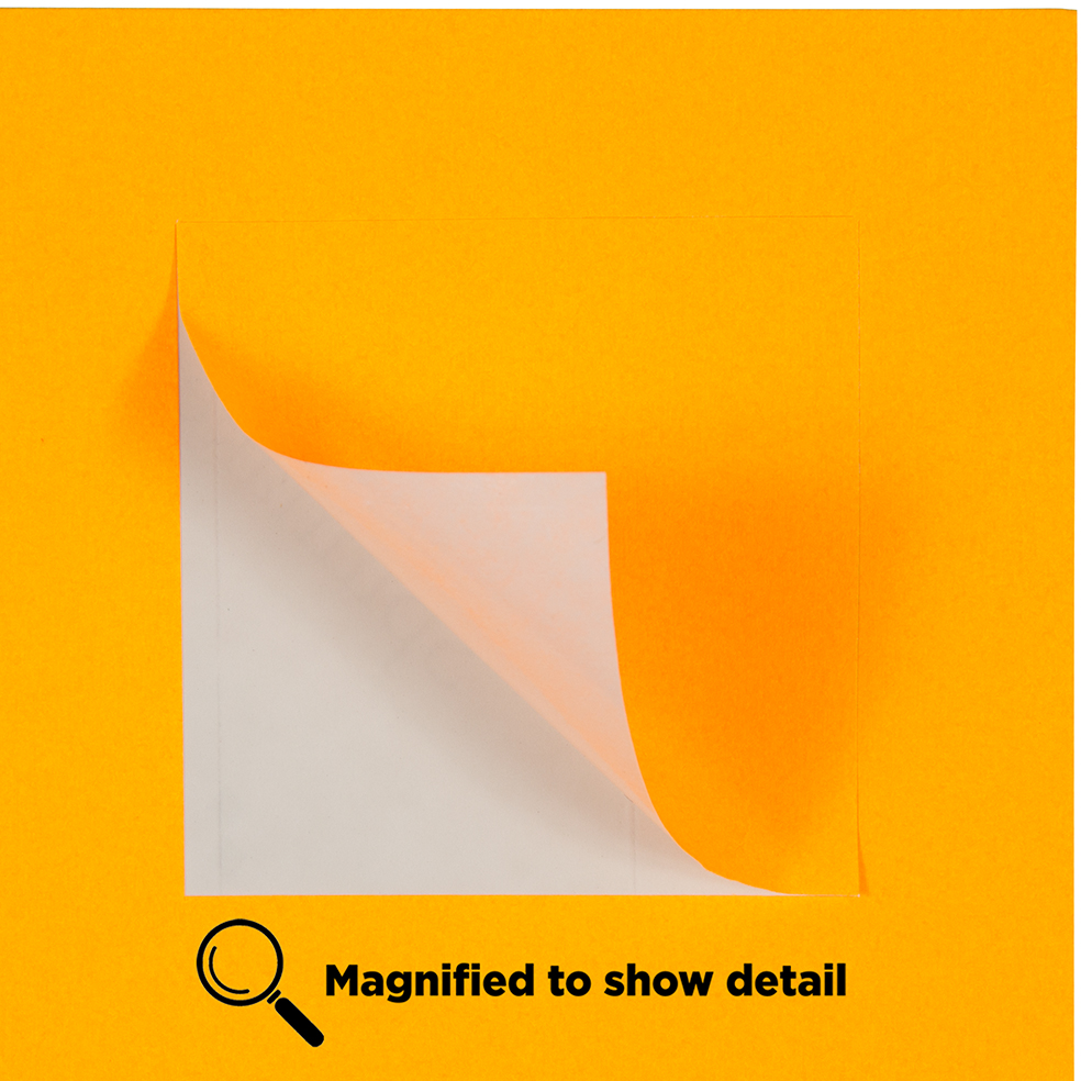 Neon Orange 2 x 2 Square Labels