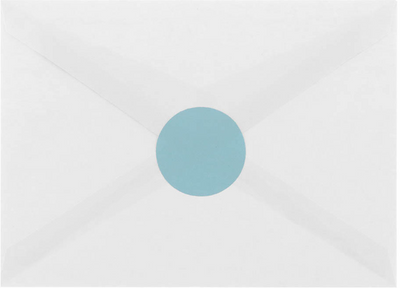 Baby Blue Medium 1 2/3 Inch Round Labels