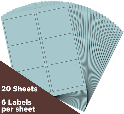 Baby Blue 3 1/3 x 4 Shipping Labels