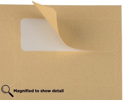 Gold Metallic 1 x 2 5/8 Return Address Labels