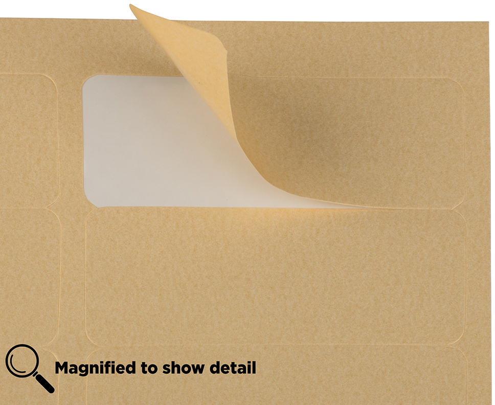 Gold Metallic 1 x 2 5/8 Return Address Labels
