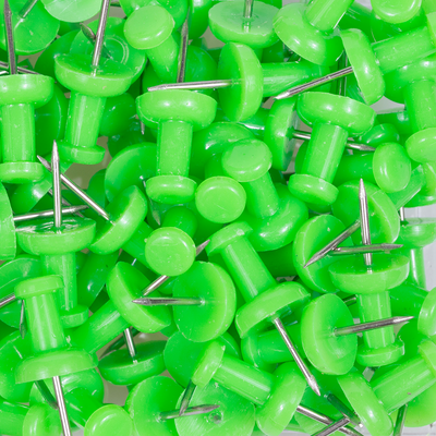 Lime Green Pushpins - 100 Pack
