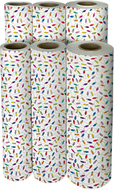 Christmas Lights 30" x 417' Bulk Wrapping Paper (1042.5 Sq Ft)