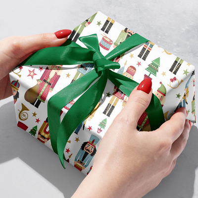 Traditional Nutcracker 24" x 833' Bulk Wrapping Paper (1666 Sq Ft)