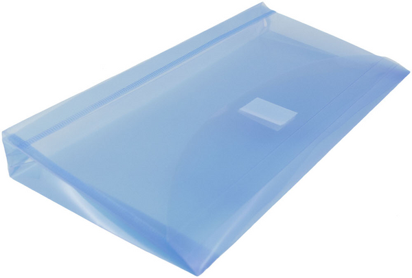 Blue Hook & Loop Closure Plastic Envelope - Buy Now! - Envelopes