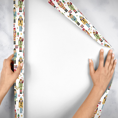 Traditional Nutcracker 24" x 208' Bulk Wrapping Paper (416 Sq Ft)