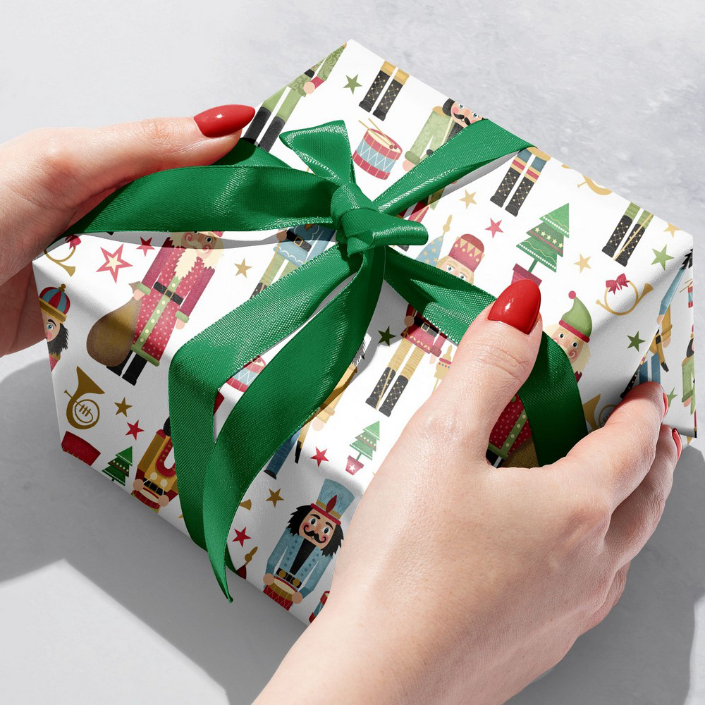 Traditional Nutcracker 30" x 417' Bulk Wrapping Paper (1042.5 Sq Ft)