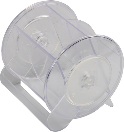 Clear Round Desk Organizer and Supplies Set (Organizer, Pens, Scissor, Highlighter, Box Cutter, Ruler, Eraser, Stapler, Staples, and Paper Clips)