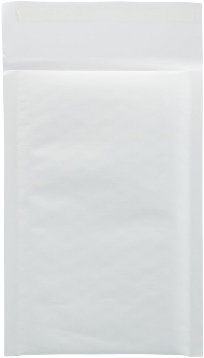 White Kraft #00 Bubble Mailer (5 x 8 1/2) with Peel & Seal