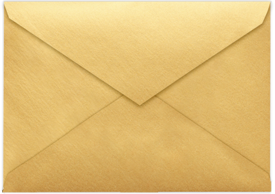 Gold Metallic 32lb Lee BAR V Flap Envelopes (5 1/4 x 7 1/4)