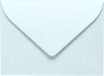 Aquamarine Blue Metallic 32lb #17 Mini Envelopes (2 11/16 x 3 11/16)