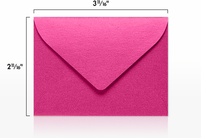 Azalea Fuchsia 32lb #17 Mini Envelopes (2 11/16 x 3 11/16)