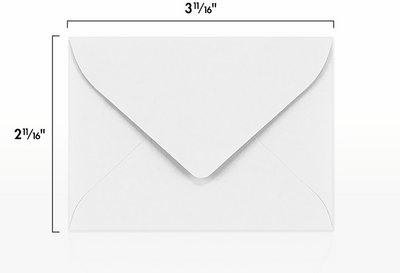 Silver Damask 28lb #17 Mini Envelopes (2 11/16 x 3 11/16)
