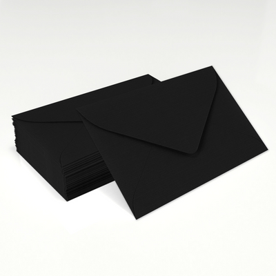 Black Linen 32lb #17 Mini Envelopes (2 11/16 x 3 11/16)
