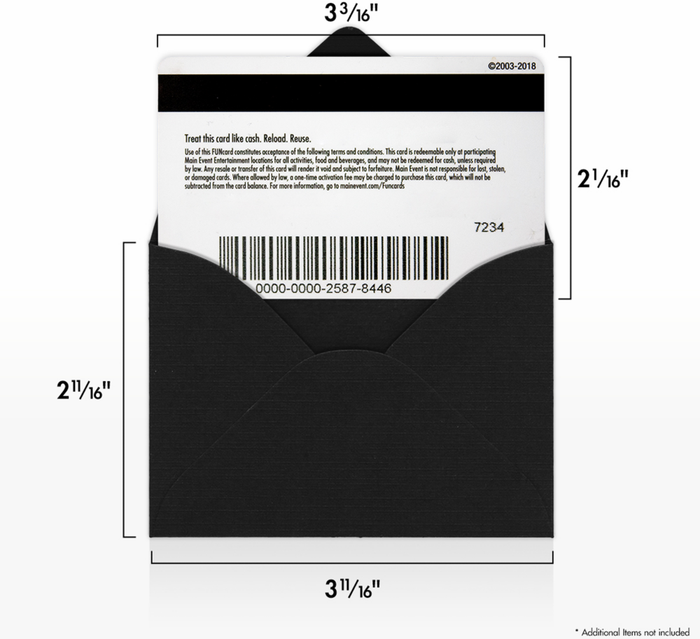 Black Linen 32lb #17 Mini Envelopes (2 11/16 x 3 11/16)