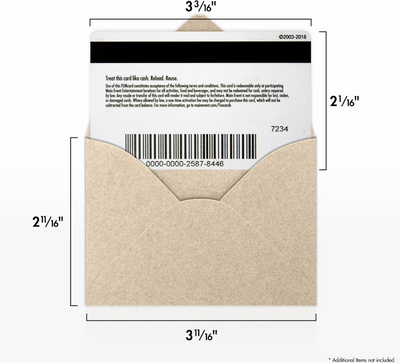 Light Brown Taupe Metallic 32lb #17 Mini Envelopes (2 11/16 x 3 11/16)