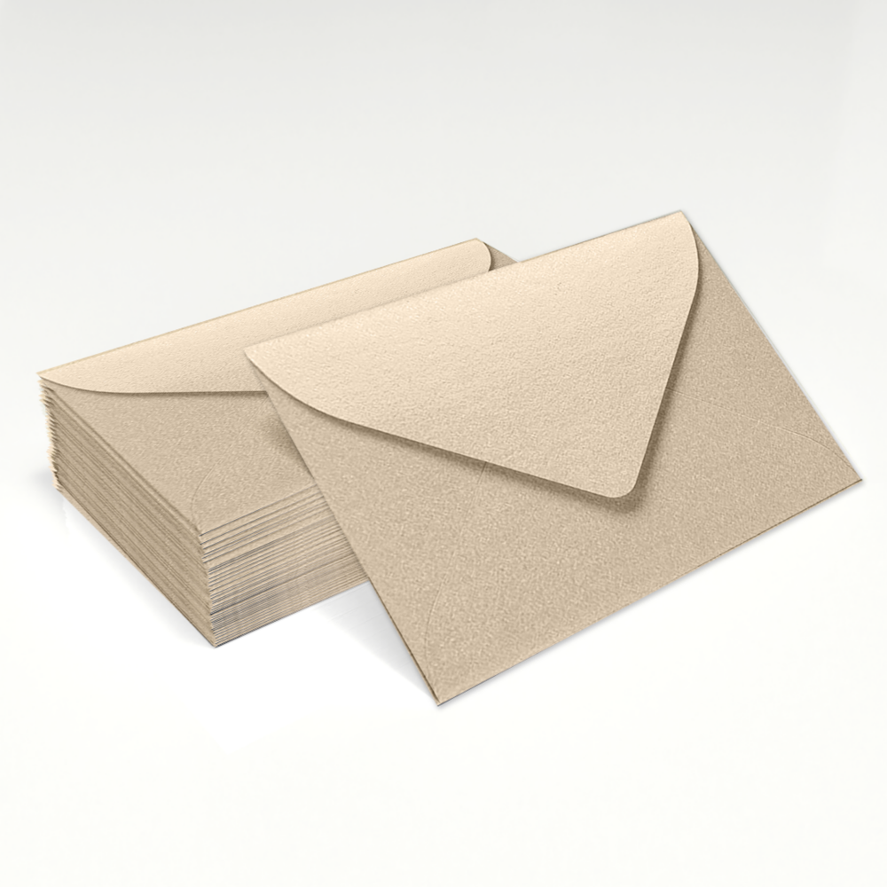 Light Brown Taupe Metallic 32lb #17 Mini Envelopes (2 11/16 x 3 11/16)