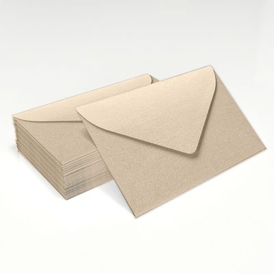 Light Brown Taupe Metallic 32lb #17 Mini Envelopes (2 11/16 x 3 11/16)