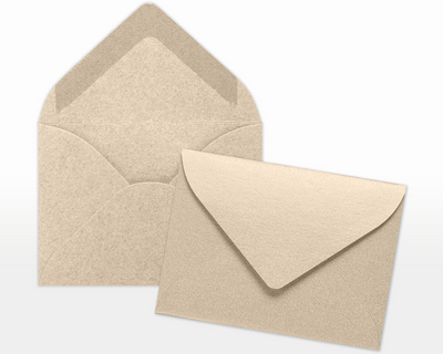 Light Brown Taupe Metallic 32lb #17 Mini Envelopes (2 11/16 x 3 11/16)