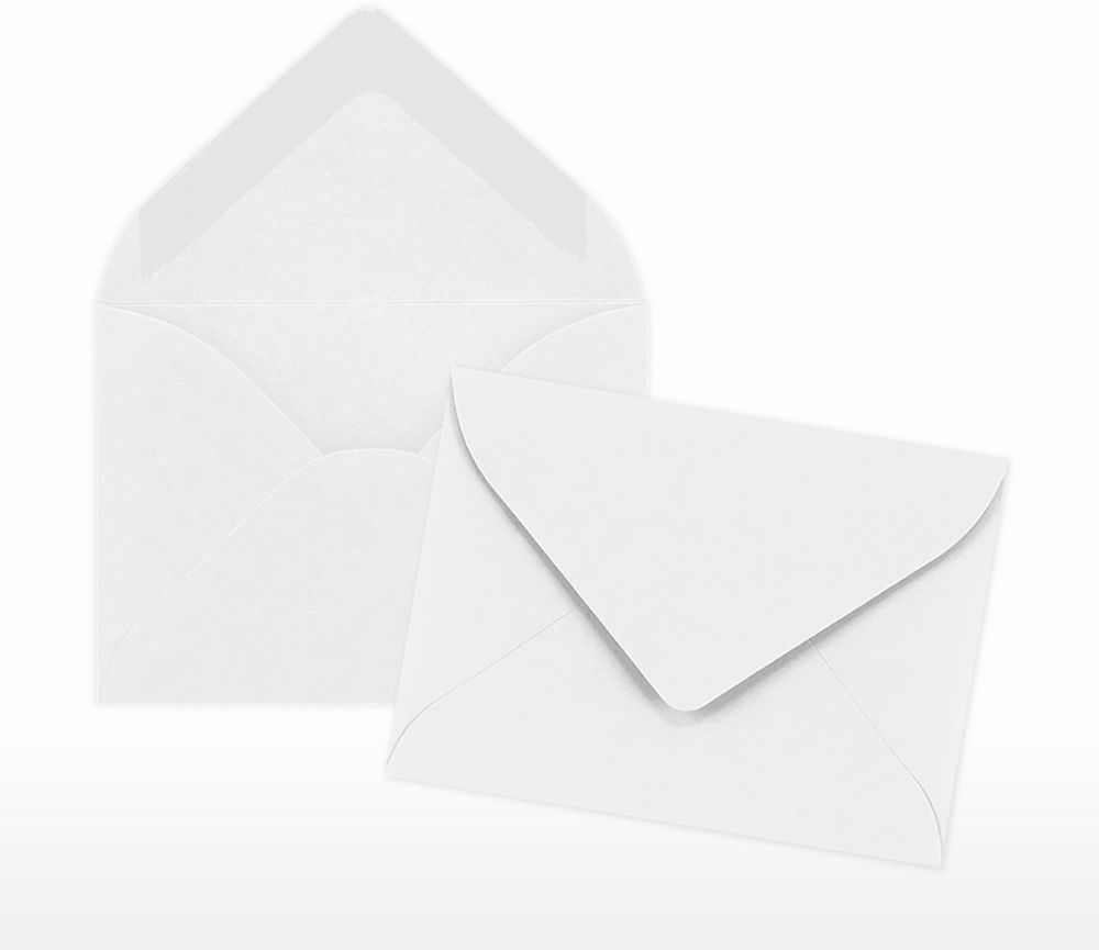 White 28lb #17 Mini Envelopes (2 11/16 x 3 11/16)