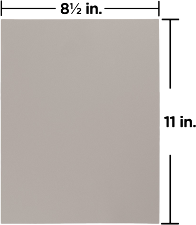 Light Gray 130lb 8 1/2 x 11 Cardstock