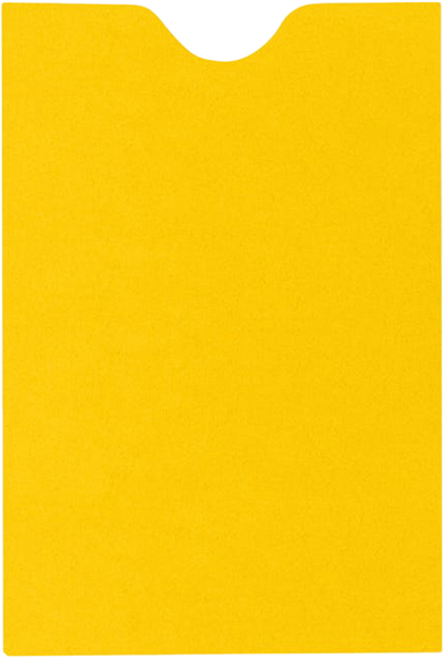 Sunflower Yellow 32lb Credit Card Sleeve (2 3/8 x 3 1/2)